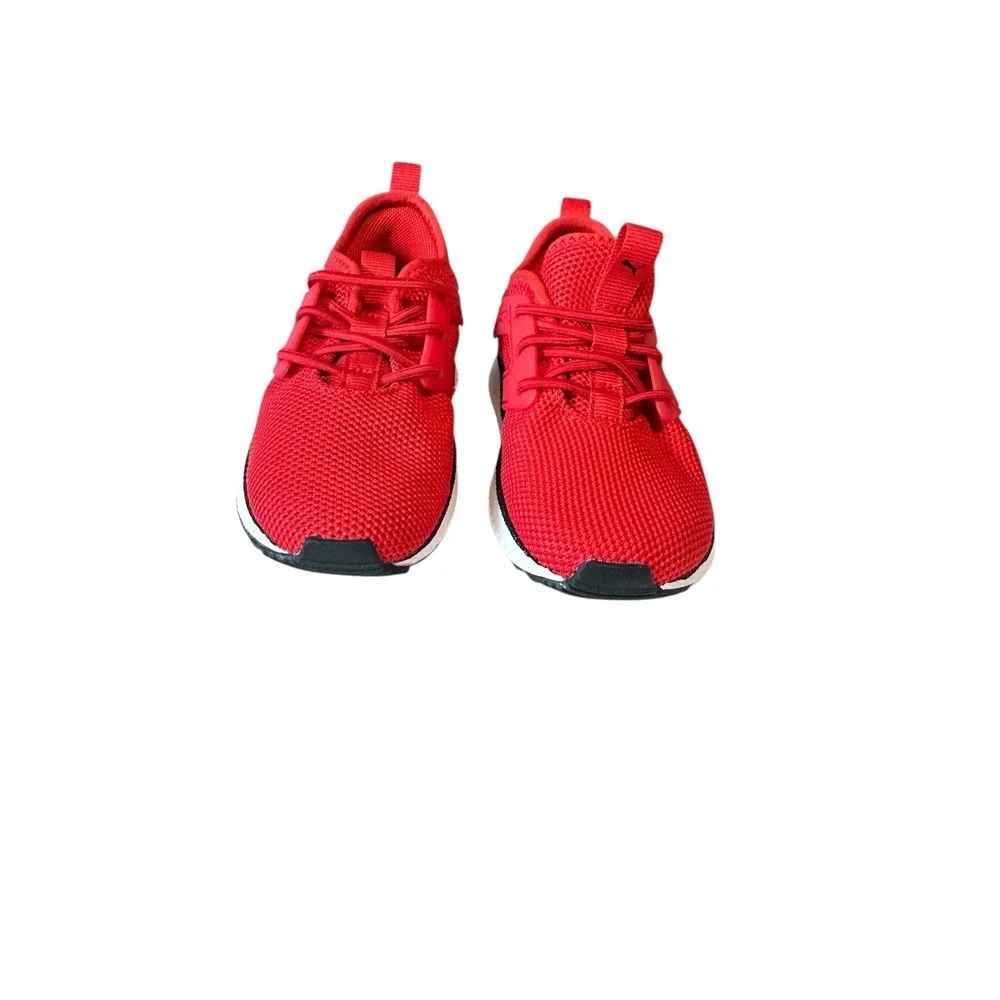 Puma Red Mesh Lace Up Athletic Sneakers‎ Kids Size 8C